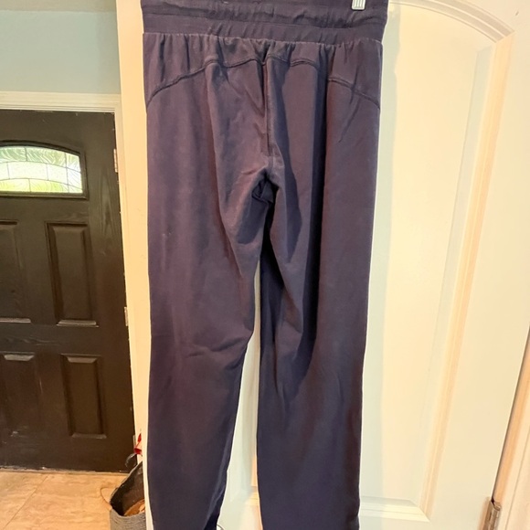 Casual Navy Blue Drawstring Sweats - Picture 3 of 5